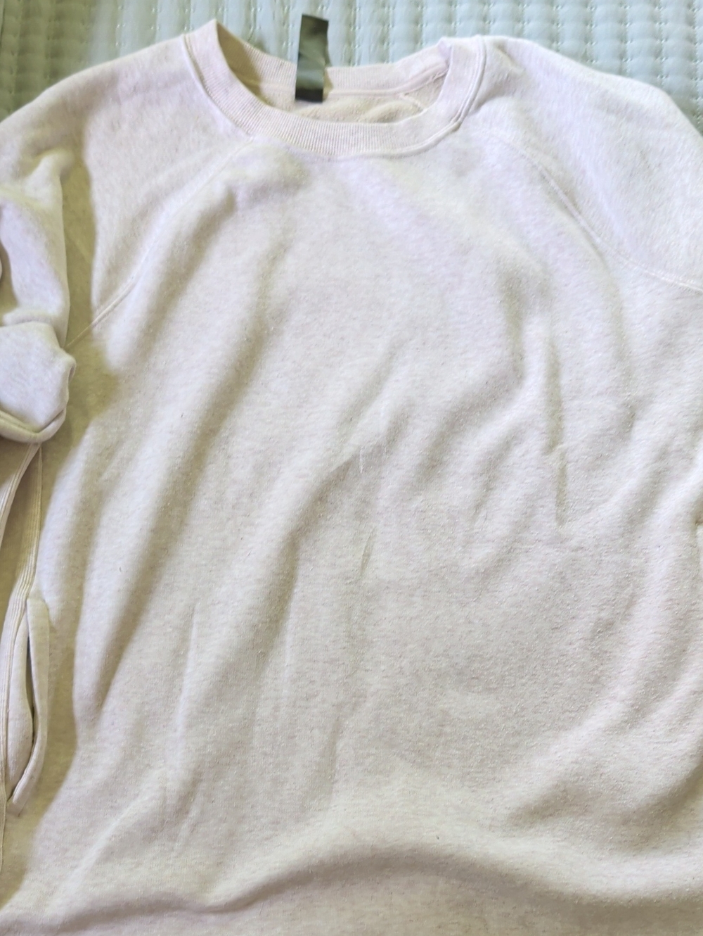 Kirkland Signature Pale Pink Crewneck Sweatshirt